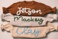 Custom Baby Gift: Personalized Baby Sweaters Hand-Embroidered with Love and Care!