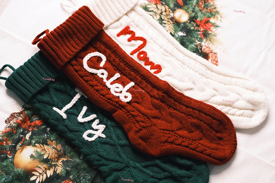 Personalized Christmas Stocking Holiday Greetings