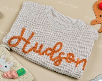 Unique Baby Shower Gift: Custom Baby Sweaters with Hand-Embroidered Details!