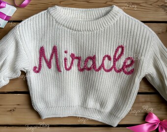 Bespoke Baby Delights: Handcrafted Personalized Baby Sweaters with Tender Embroidery!