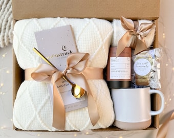 Hygge Self Care Gift Box, Fall Hug Box, Autumn Package, Cozy basket, Birthday gifts
