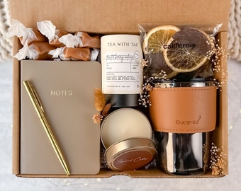Fall Gift Box: Tumbler, Candle, Notebook & Treats