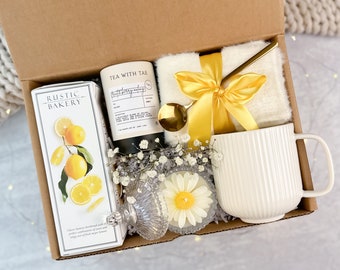 Sunshine Gift Box: Hygge Self-Care Package with Socks, Mug & Candle