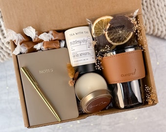 Hygge Fall Gift Box: Tumbler, Candle & Treats