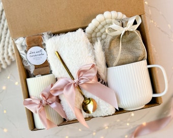 Cozy Gift Box for Her: Hygge Self-Care Package with Socks & Mug