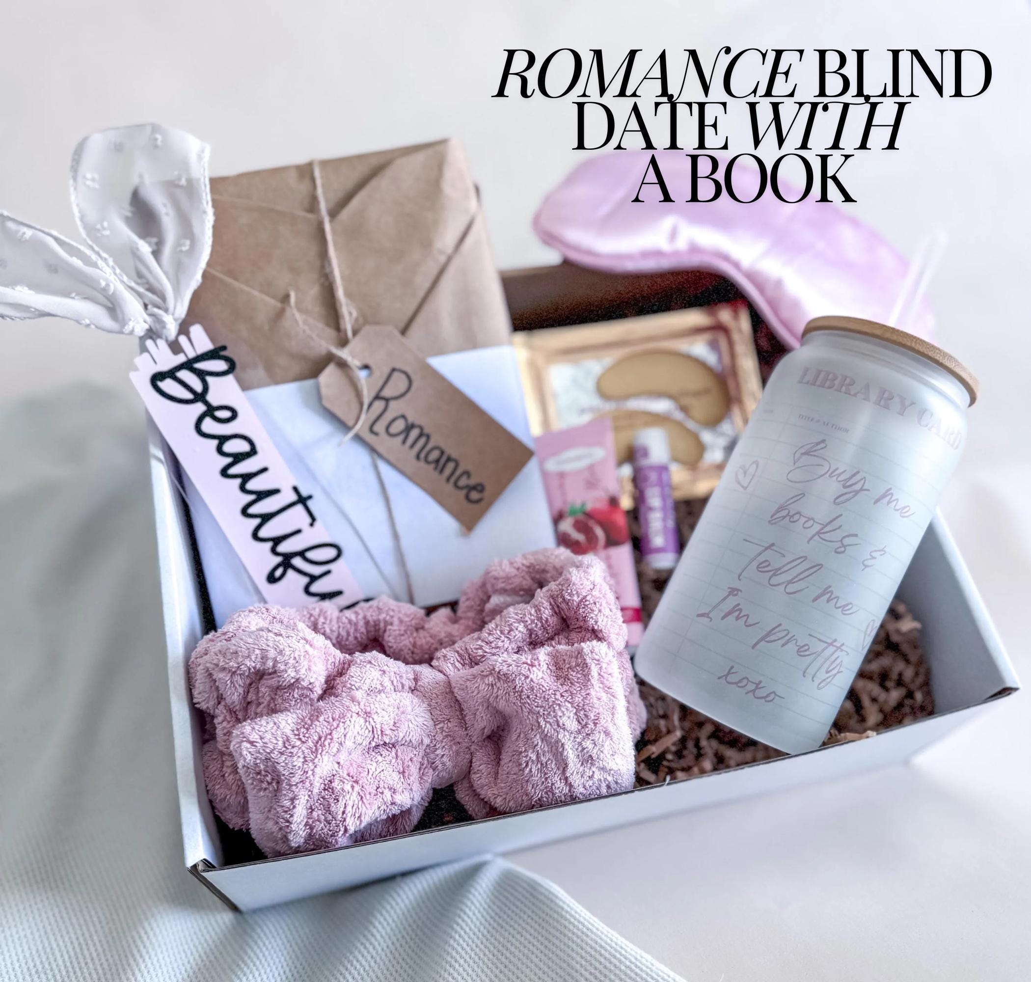 Personalized Blind Date with a Book Gift Box Mystery Gift for Book Lover Gift for Friend Bookish Gift Birthday Gift for Her Bookworm Gift