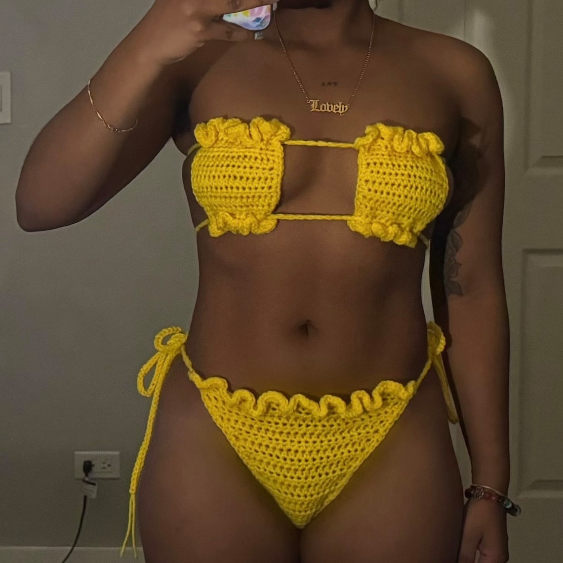 L.Y Crochet Kini Set main image 1
