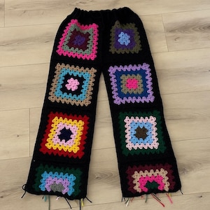 Crochet Granny Square Pants