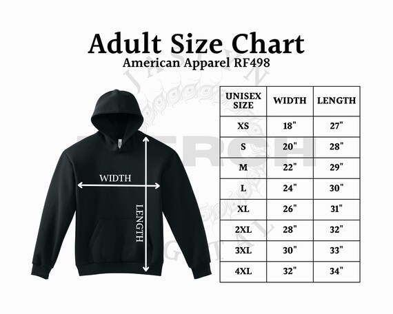 American hoodie sizes cheap