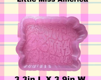 Little Miss America Silicone Mold: Freshies, Clay & Resin Art