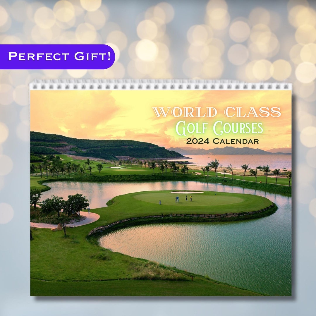 2024 Golf Calendar, Gift for Golfer, Golf Gift, Gift for Him, Guy Gift