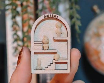 Handmade Mini Smiski Inspired Shelf Magnet
