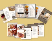 Editable Recipe Book Template: Modern Cookbook Planner (Digital)