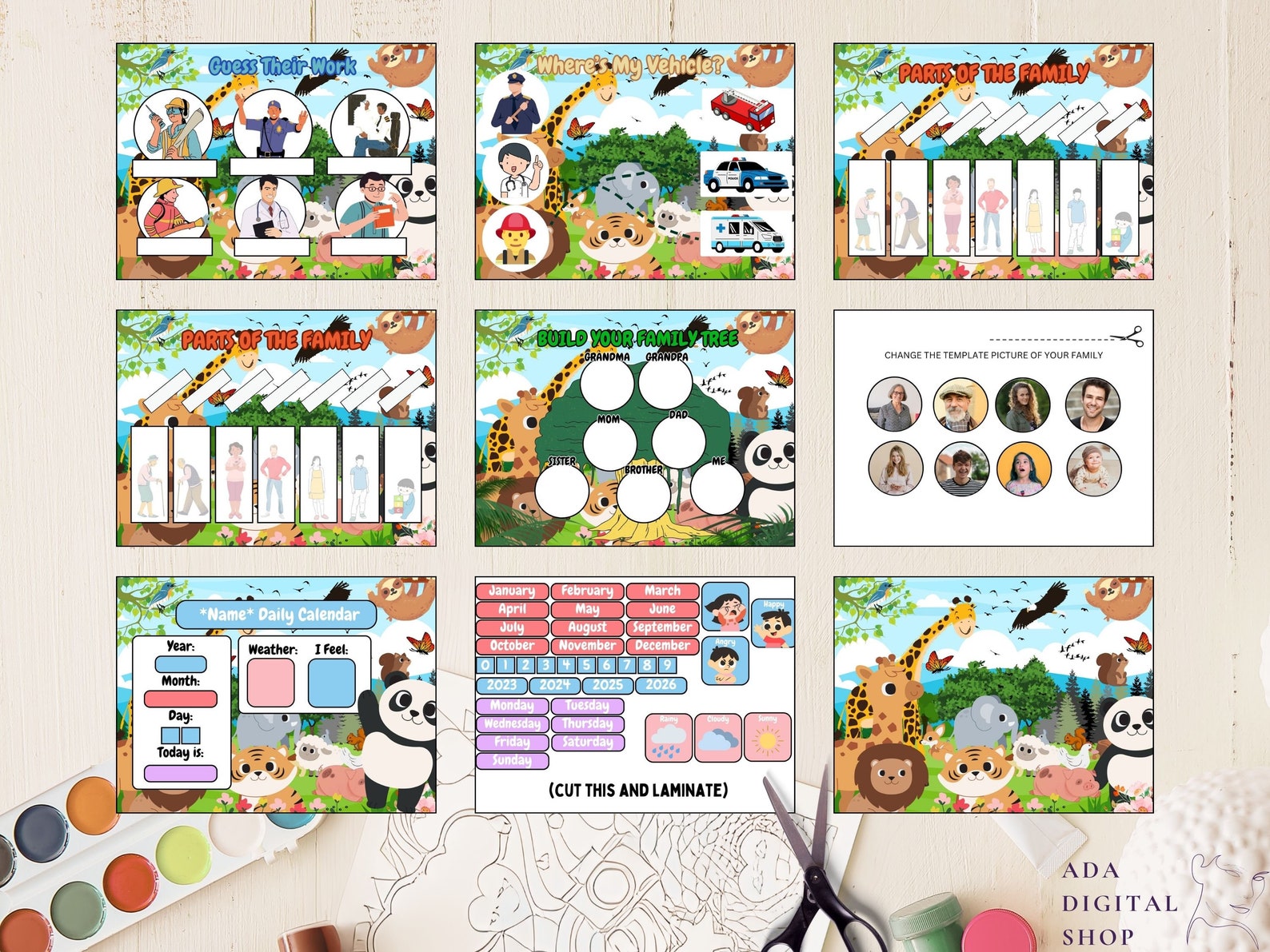 Animals Busy Book: Toddler Learning Activity (PDF Pattern) - Etsy