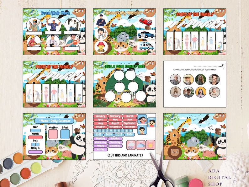 Animals Busy Book: Toddler Learning Activity (PDF Pattern) - Etsy