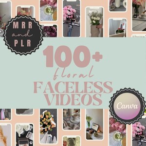 100+ Faceless Stock Videos: Digital Marketing Master Resell Rights (Canva)