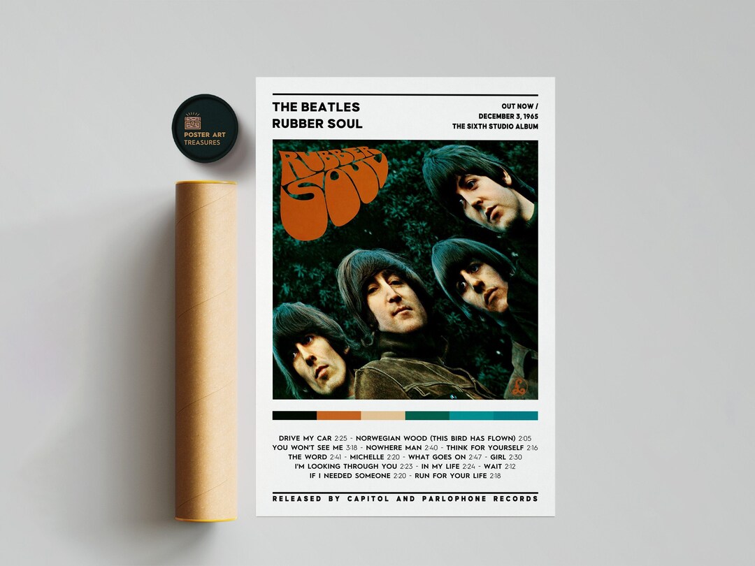 The Beatles Rubber Soul Album Poster / Album Tracklist Etsy
