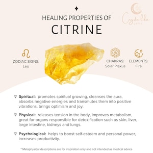 18K Gold Plated Natural Brazilian Raw Citrine Adjustable Statement Ring, Oversized Genuine Raw Citrine Crystal Chunky Slice Statement Ring image 11