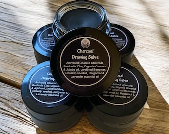 Activated Charcoal Drawing Salve | Natural Remedy | Bites, Splinters, Boils | Skin Irritation | Detox | Handmade in NZ