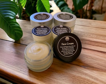 Handmade Organic Face Cream | Shea Butter & Almond Oil | Dry, Sensitive Skin 50g