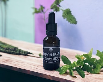 Lemon Balm Herbal Tincture | Calming Natural Stress Relief | Organic Sleep & Digestion Support 30 ml