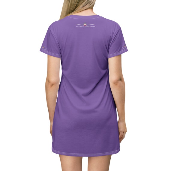Rockwell Commander T-Shirt Dress - Lilac