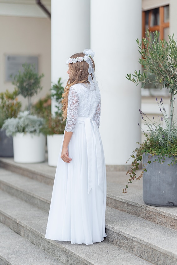 Kommunionkleid chiffon Outlet