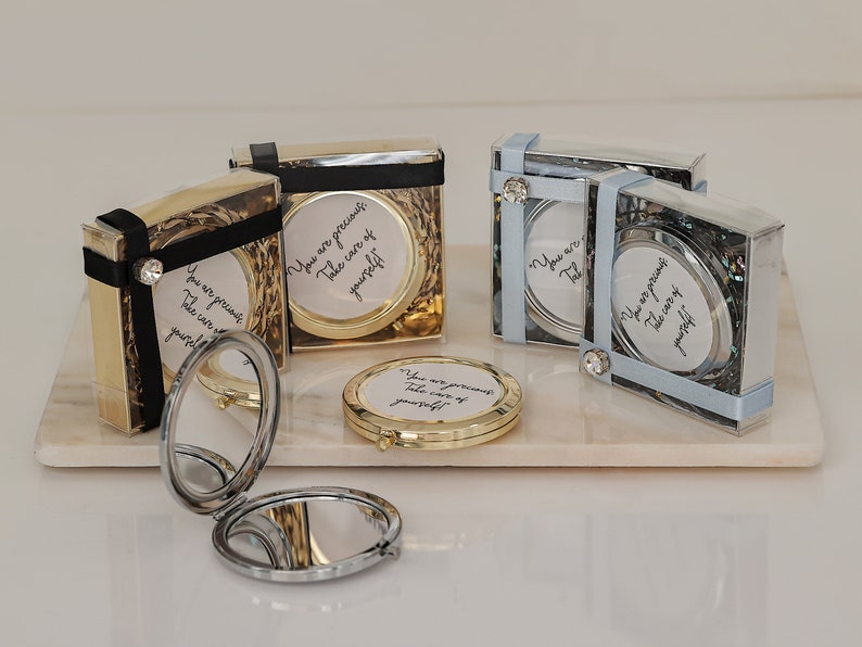 Personalized Bridesmaid Mirrors Custom Name Mirror Etsy