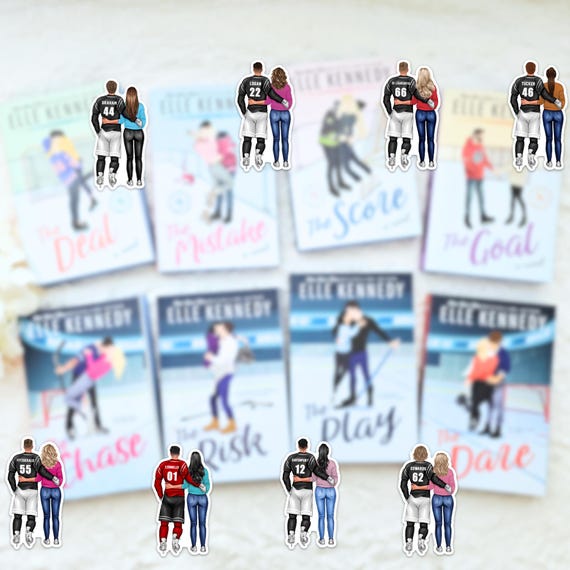 Off Campus Couple Vinyl Stickers | Briar University | The Deal | Elle Kennedy | Booktok | Book Boyfriend