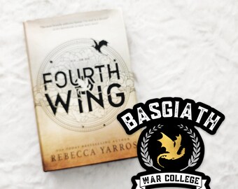 Sticker vinyle Basgiath War College | Quatrième Escadre | Flamme de fer | Tempête d'onyx | Rebecca Yarros | Booktok | Kindle