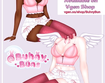 Valentines Day Vtuber Body Asset