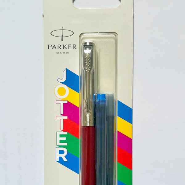 Stylo plume Parker Jotter - Rouge classique, Bleu classique, Noir classique - Plume M