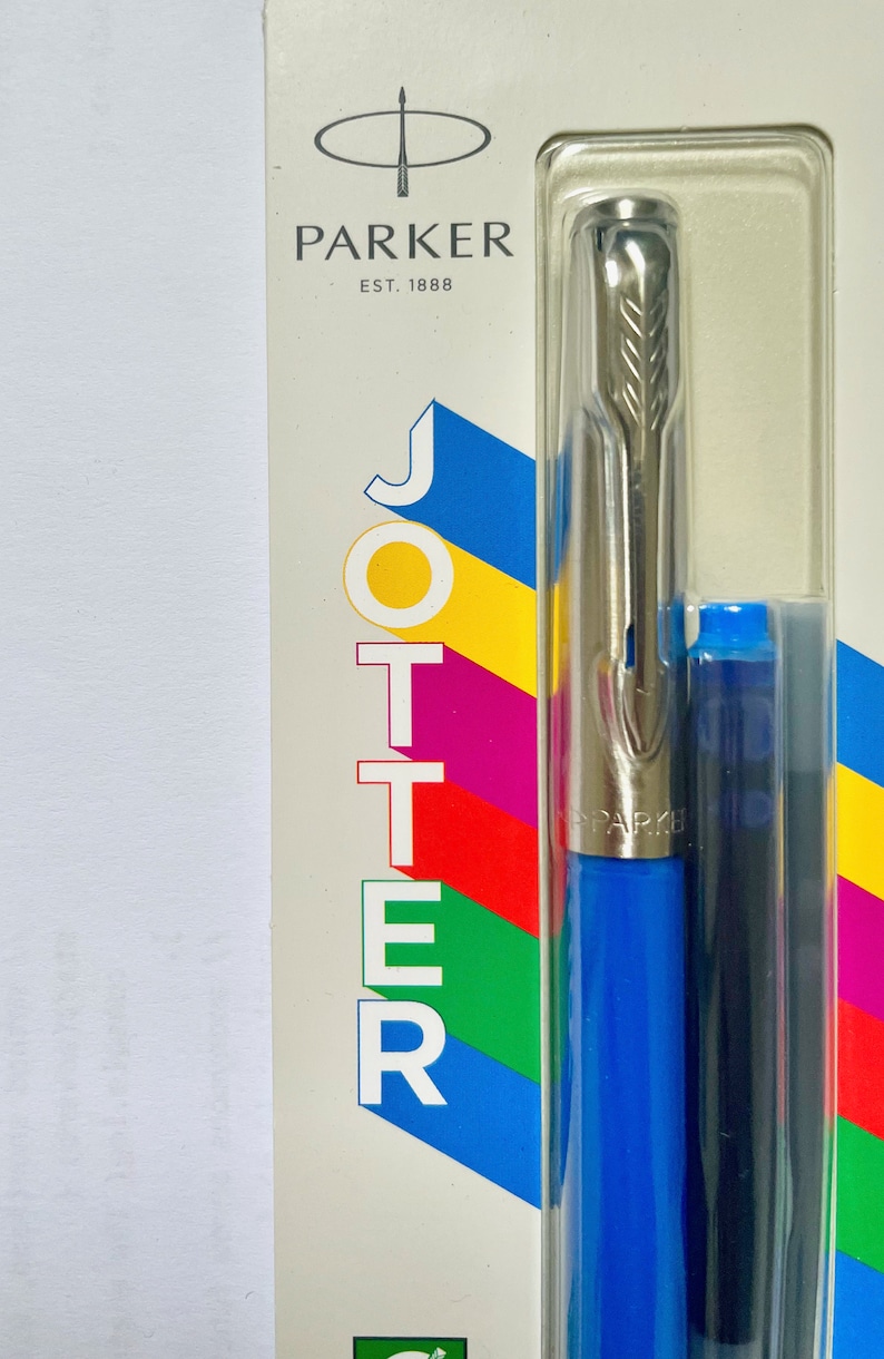 Parker Jotter Fountain Pen Classic Red Classic Blue Etsy