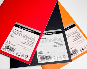 Daler-Rowney Skizzenheft/Sketchbook - 20 Seiten - A5 Blanko - Premium/High quality 140 GSM Paper