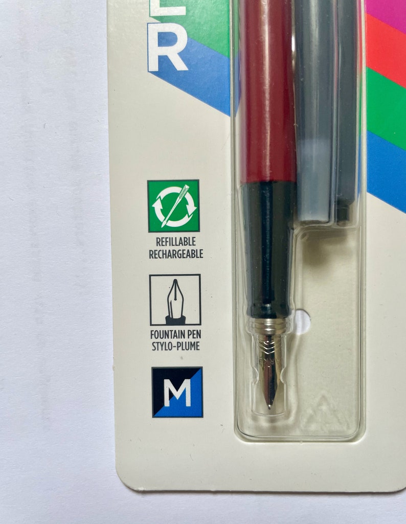 Parker Jotter Fountain Pen Classic Red Classic Blue Etsy