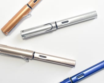 Lamy AL-star fountain pen - various colors - Special Ed. Tourmalines, silver, bronze - extra fine, fine or medium spring strength -