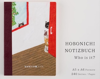 hobonichi Notizbuch "Who is it?" , kariert im A5 und A6 Format - Keiko Shibata Collab.