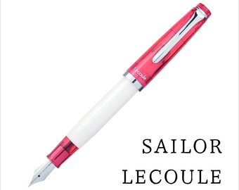 Sailor Lecoule Füllhalter in Federstärke MF (Medium-fine) - Red+White