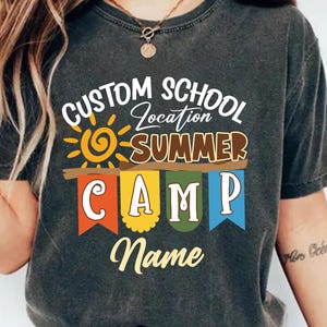 Personalized Summer Camp 2025 Shirt, Summer Camp Vacation Shirts, Summer School Crew Shirts, Camping Crew Shirt, Camp Lover Shirt