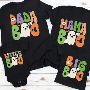 Personalized Boo Mama Daddy, Little Boo, Big Boo Shirt, Boo Family Halloween Shirts, Halloween Matching Family Outfits, Spooky Family Gift