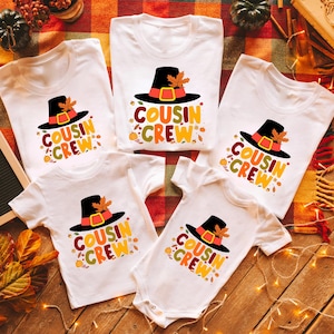 Thanksgiving Cousin Crew Shirt, Thanksgiving Turkey Group Crew Shirt, Kids Thanksgiving Shirt, Fall Kids Shirt, Cousin Crew Turkey T-Shirt