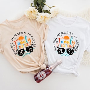 Family Vacation 2025 Shirt, Family Trip Making Memories Together Shirts, Family Beach Trip Shirt, Family Travel Tshirts, Summer Vacation