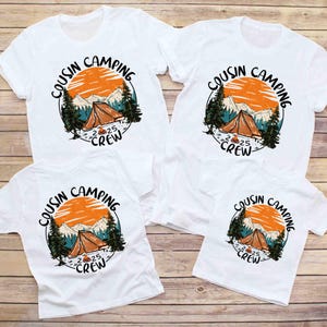 Cousins Camping Crew 2025 Shirt, Camping Crew Shirts, Gift For Cousin, Summer Family Camping, Summer Holiday Shirt, Cousin Squad Shirts