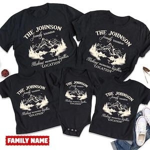 Personalized Family Reunion Shirts, Custom Family Camping Vacation Shirt, Family Vacation Trip Shirts, Family Camp Shirt, Family Mountain
