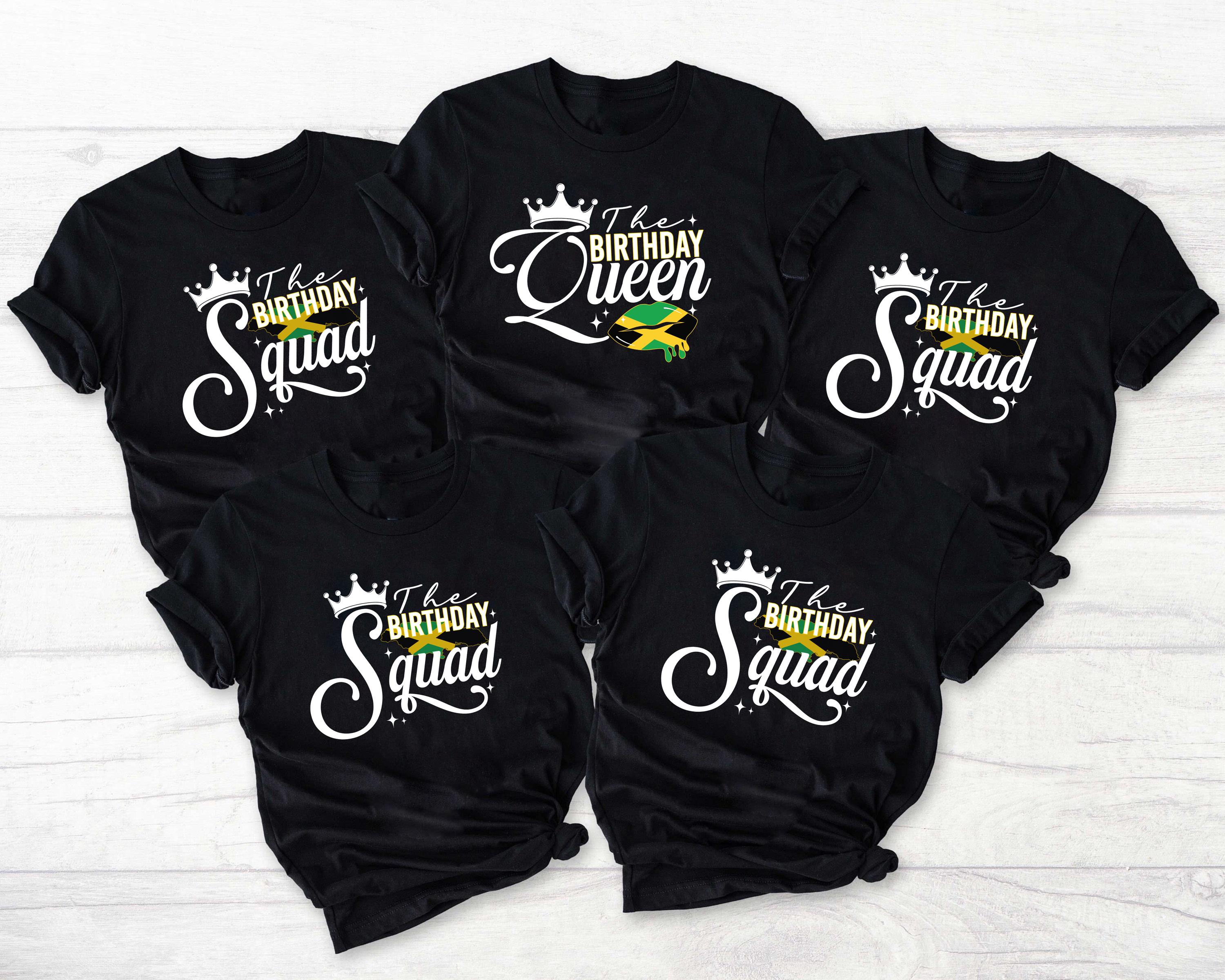 Personalized Jamaica Birthday Queen Shirt Birthday Squad Shirt, Jamaica Birthday Trip 2025 TShirt, Matching Birthday Party Shirt