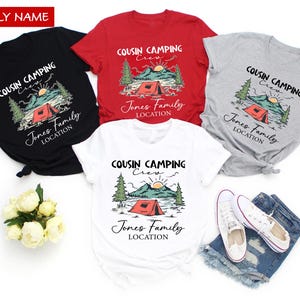 Cousin Crew T-Shirts, Cousin Crew Reunion Tee, Family Matching Tee, Summer Family Reunion Tee, Family Camping Gifts, Group Camping Tee
