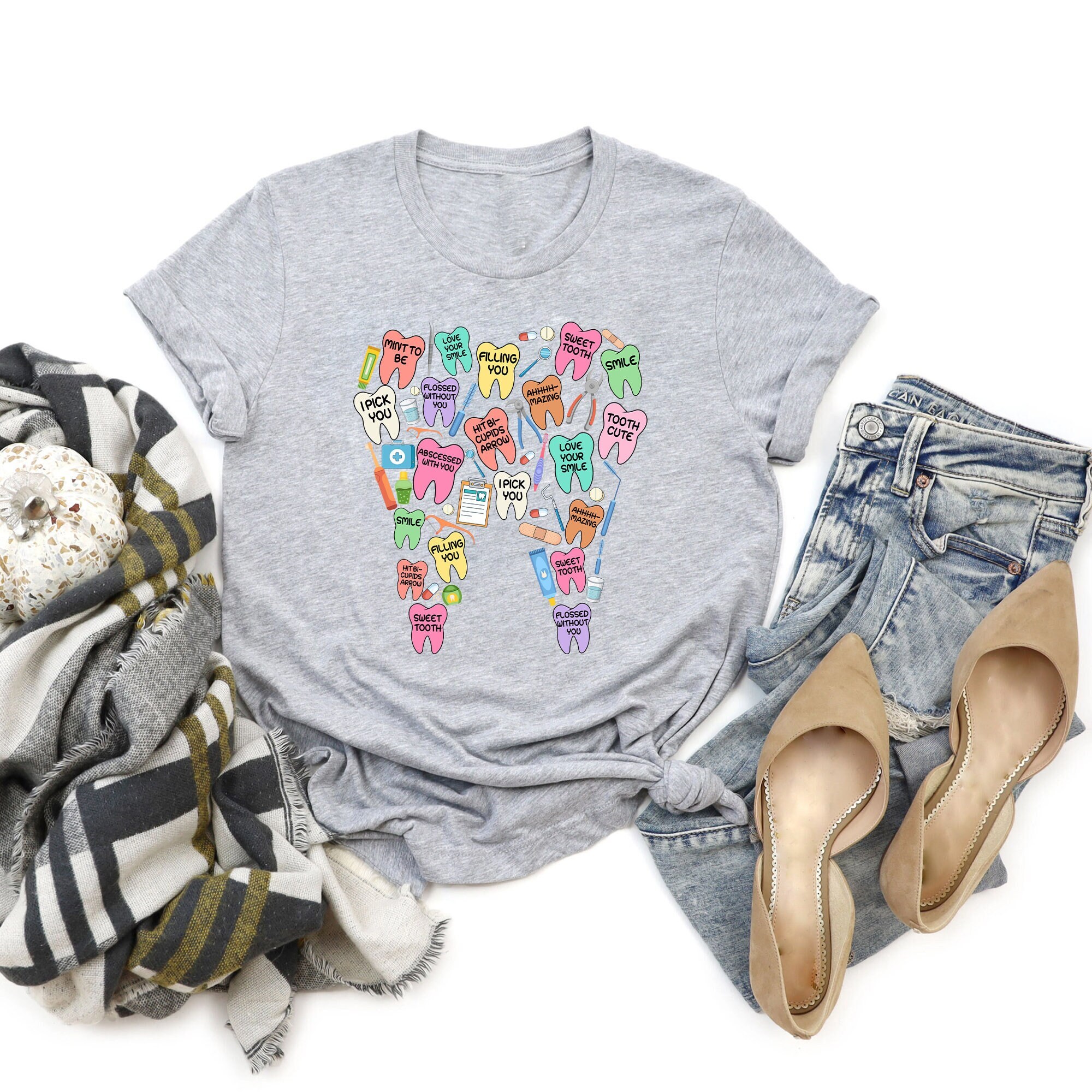 Retro Teeth Dentist Shirt, Valentine's Day Shirt, Dental Squad Valentine Sweatshirt, Dental Life Gift, Dental Student Gift, Dental Assistant