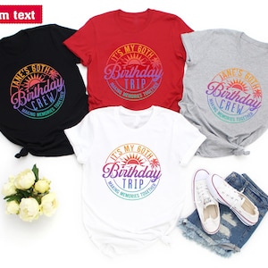 Personalisierte 60. Geburtstag Crew Strand Shirts, 60. Geburtstag Reise T-Shirt, Geburtstagsparty Shirts, Geburtstag Squad Travel Shirt, Geburtstag Vacay