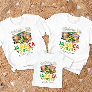 Personalized Jamaica Birthday Trip 2025 with Custom Name, Jamaica Bday Queen, Birthday Squad Tee, Birthday Matching, Jamaica Birthday Crew