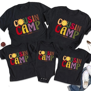 Cousin Camp 2025 Shirt, Summer Cousin Shirts, Camp Squad Tee, Summer Family Reunion Tshirt, Cousin Matching Crew Shirt, Camp Lovers Gift